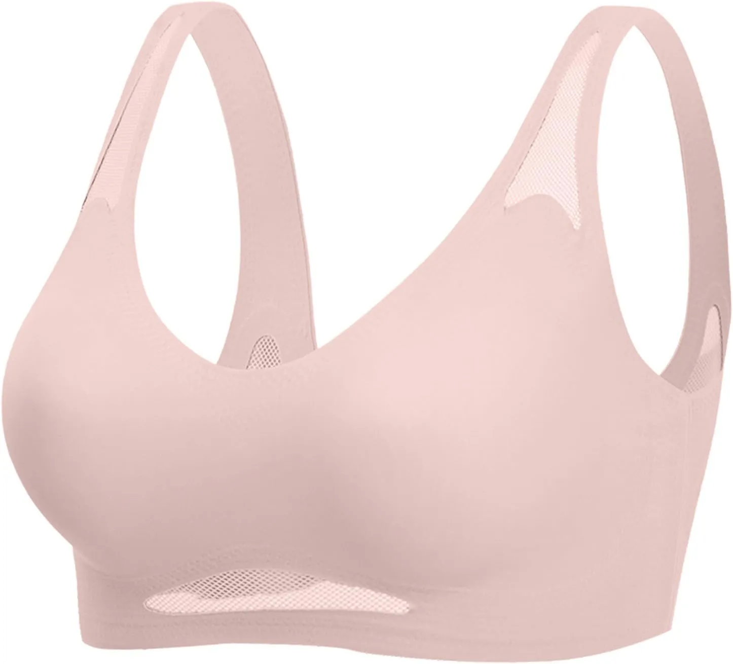 Seamless Bras for Women Wireless Push up Support Bra Wire Free Basic Lifting Tshirts Bras Stretchable Straps Bra