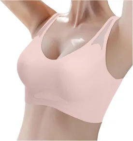 Seamless Bras for Women Wireless Push up Support Bra Wire Free Basic Lifting Tshirts Bras Stretchable Straps Bra