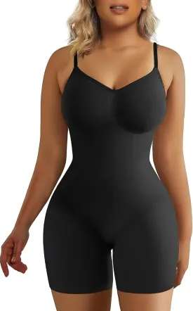 SHAPERX Women's Shapewear Bodysuit Tummy Control Body Shaper Seamless Sculpting Snatched Waist Body Suit