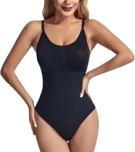 Shapewear Tummy Control, Bodysuits for Women, Adjustable Body Suit, Seamless Sculpting Thong Body Shaper