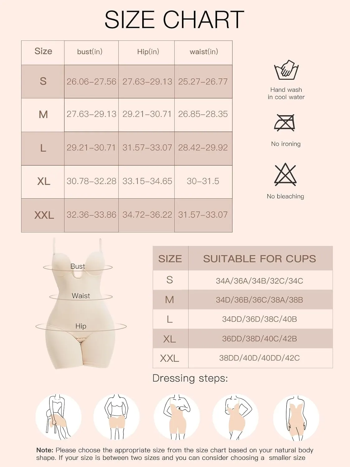 Slimers Backless Shapewear Tummy Control: Low Back Plunge Shapewear Bodysuit - Slimming Built-In Bra Full Body shaper Woman