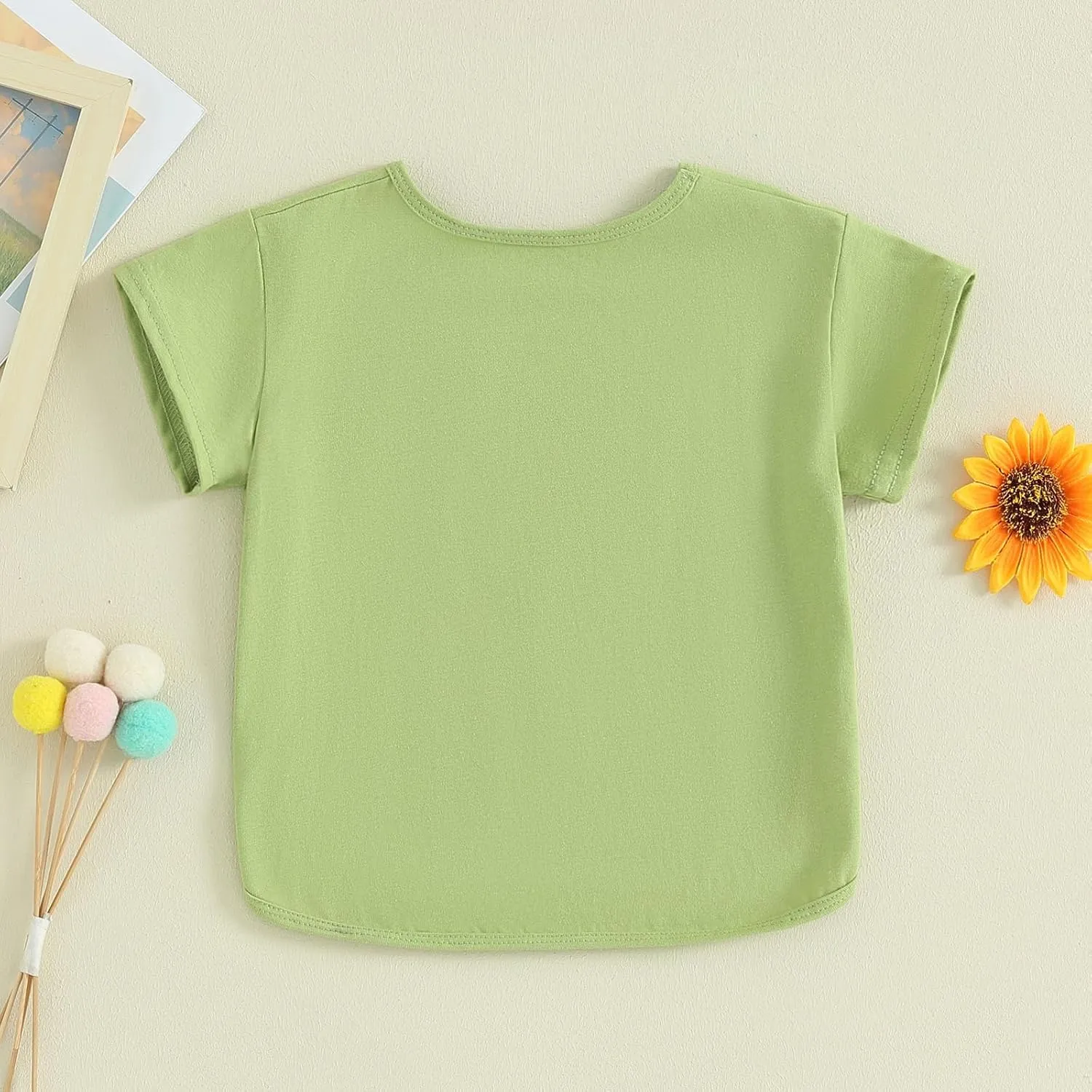 Toddler Baby Girls Boys Cotton Basic Layering T Shirts Tops Shorts Sleeve Tee Shirt Baby Summer Clothes
