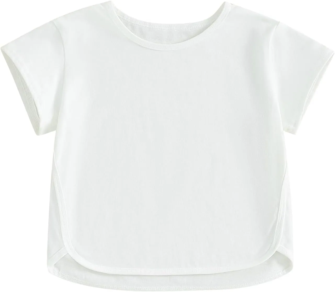 Toddler Baby Girls Boys Cotton Basic Layering T Shirts Tops Shorts Sleeve Tee Shirt Baby Summer Clothes
