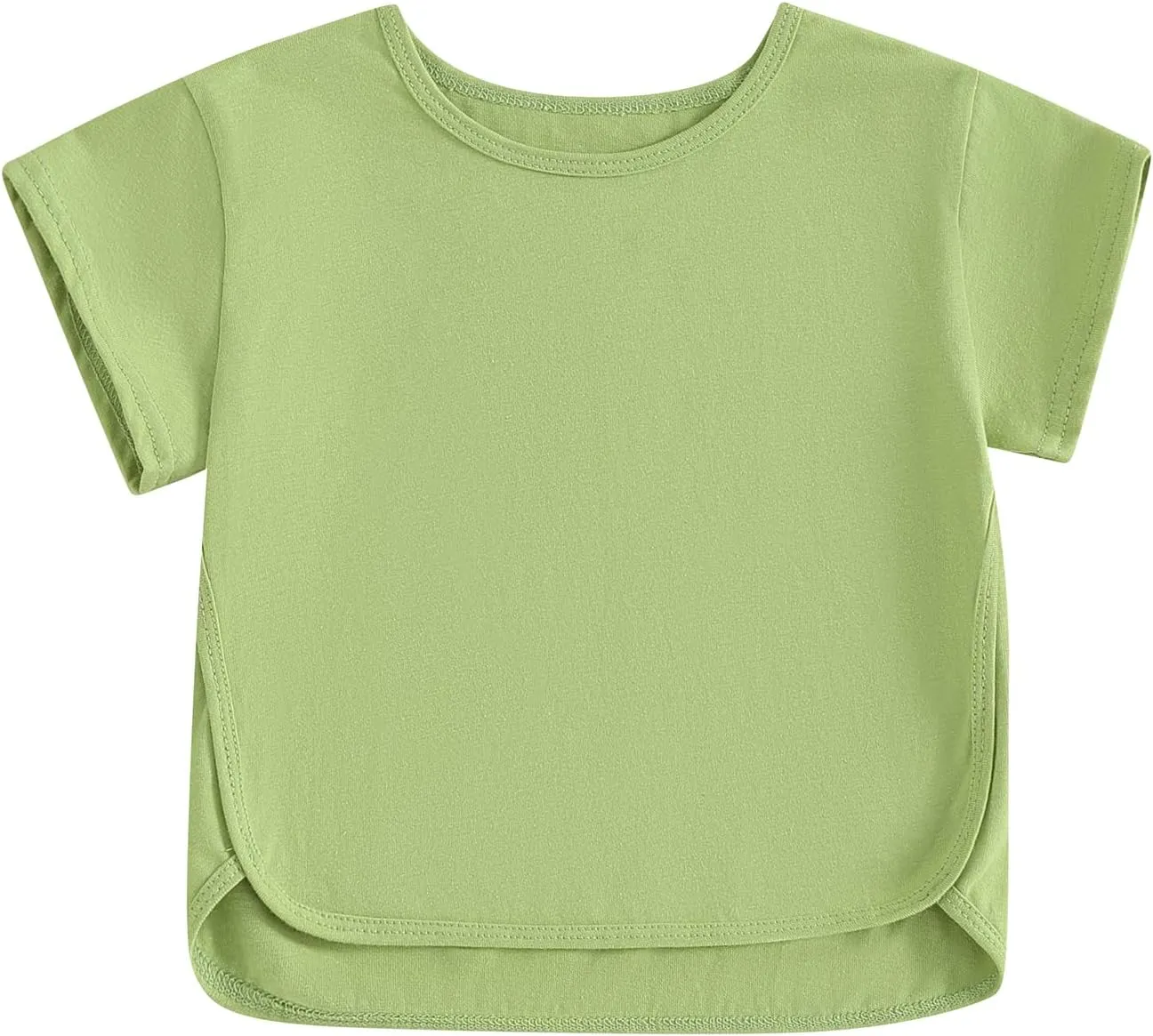 Toddler Baby Girls Boys Cotton Basic Layering T Shirts Tops Shorts Sleeve Tee Shirt Baby Summer Clothes