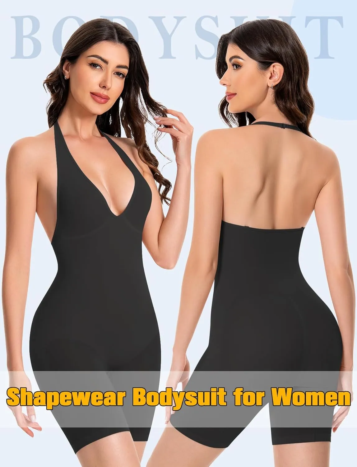 VVX Shorts Bodysuit for Women Tummy Control Shapewear Seamless Sexy Butt Lifting Workout Bodycon One Piece Short Jumpsuit
