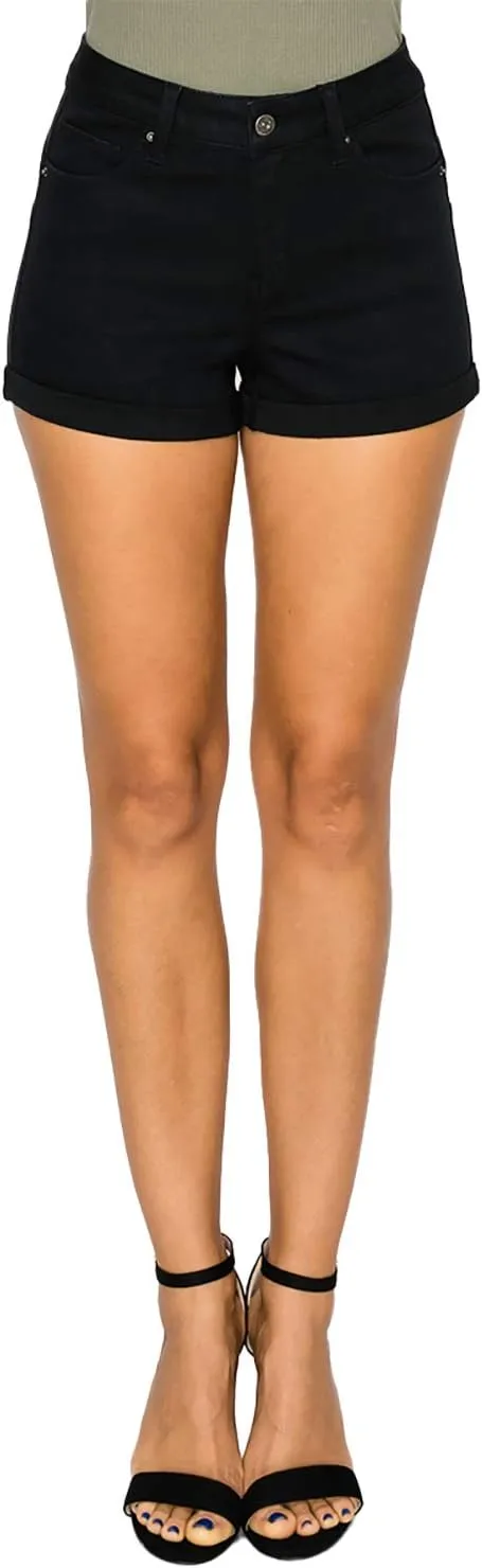 WAX JEAN Butt I Love You REPREVE High Waisted Sustainable Denim Shorts
