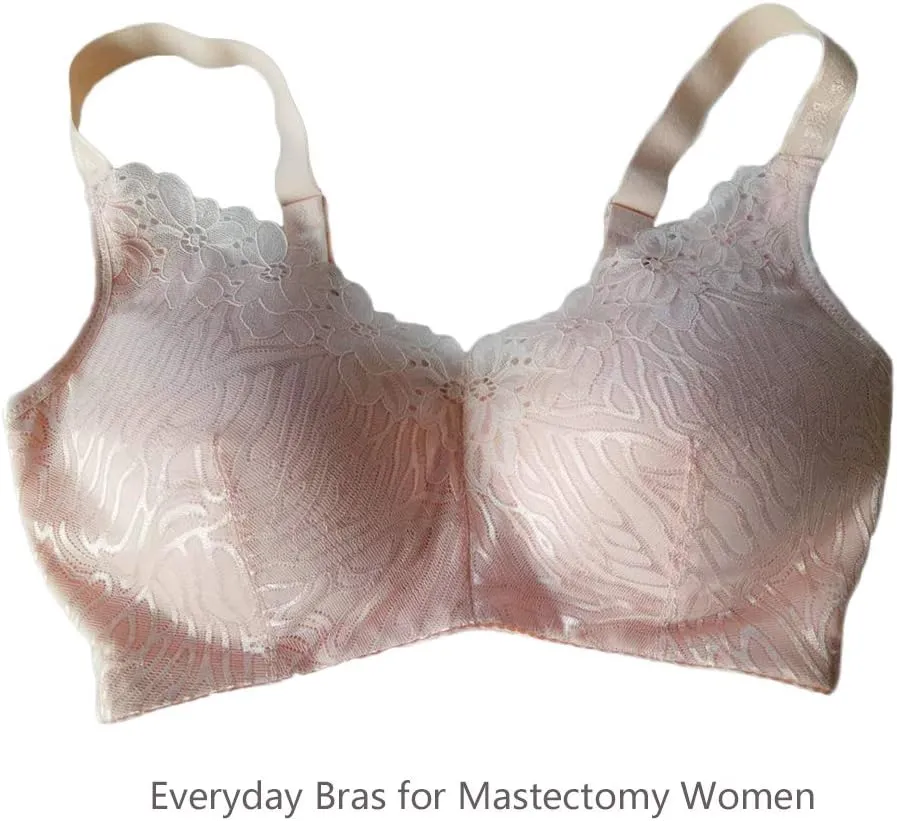 Women Everyday Bra for Mastectomy Silicone Breast Inserts