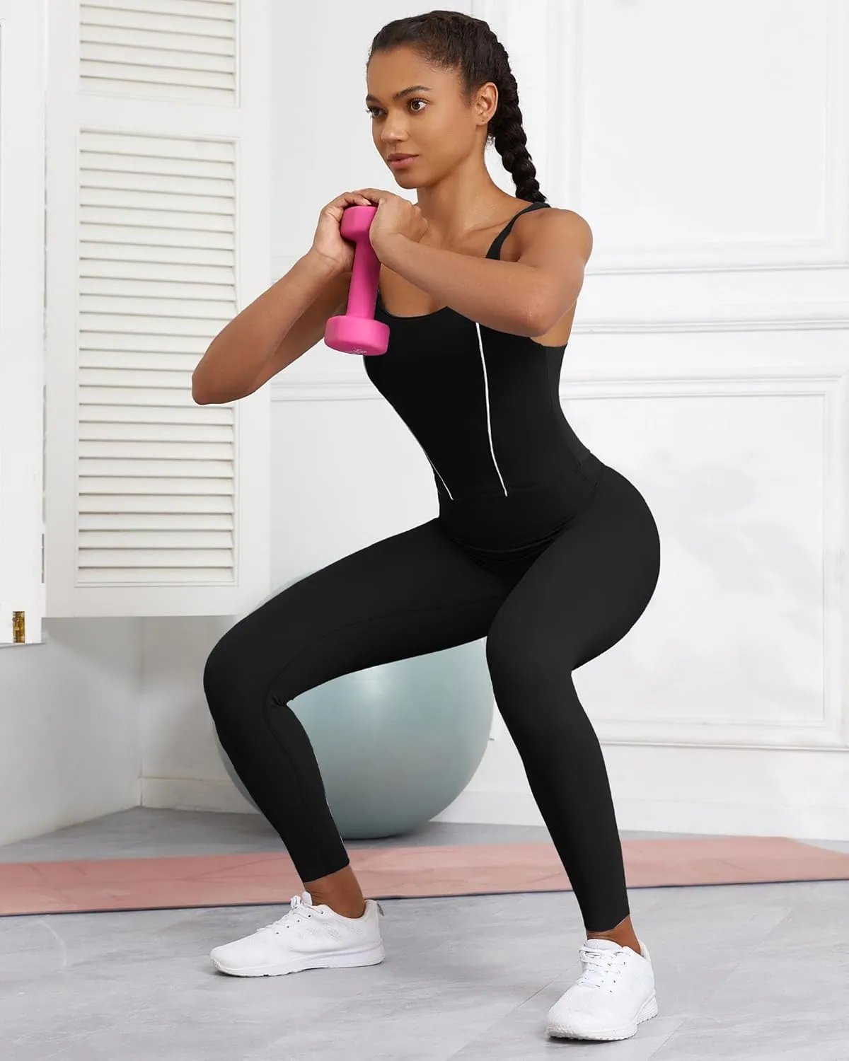 XUNYU Longline Sports Bras for Women Supportive Workout Tank Tops with Built in Bra Running Crop Yoga Top Open Back